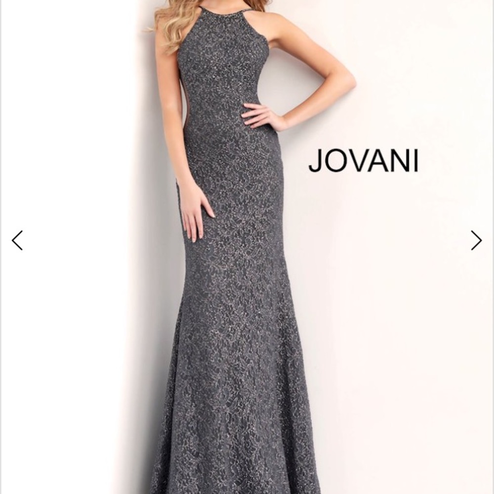 Grey jovani prom dress